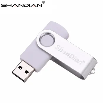 SHANDIAN wholesal emetal USB 2.0 Flash disk, USB Flash Disk, Mikro kartice memory stick za Telefon, U Disk pendrive 4 GB/16GB/32GB/64GB