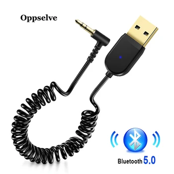 Nov USB Bluetooth Dongle Adapterja 5.0 za Avto, 3.5 mm Vtičnica Aux Bluetooth 5.0 Glasbe, Audio Sprejemnik Oddajnik Za Slušalke, MP3