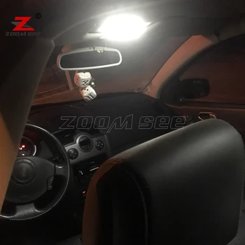 17pc LED ogledalo Žarnica + LED Notranjosti Branje dome Luč za Renault Megane II 2 MK2 Hatchback Nepremičnin Salonu ( 2003 2005 do 2008 )