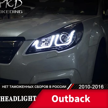 Vodja Svetilka Za Avto Subaru Legacy 2010-2016 Outback Žarometi meglenki Dan Teče Luči DRL H7 LED Bi Xenon Žarnica Avto Opremo
