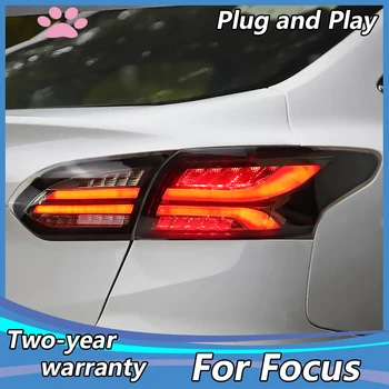 Avto Styling za Ford Focus Rep Luči-2018 Poudarek Limuzina LED Rep Lučka LED DRL Signal Zavore Povratne auto Dodatki