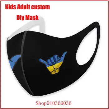 Shaka Prijavite Ukrajina Zastavo, Ne za anti-virus Bombaž Obraz, Usta Masko moda masko za ženske, moške usta masko za enkratno uporabo otroke