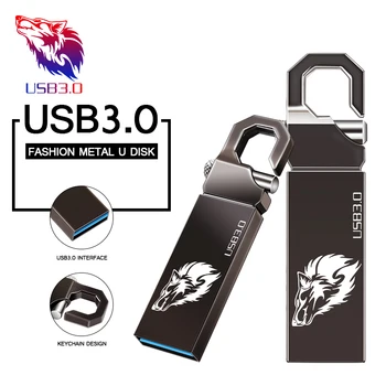 Kovinski Mini USB 3.0 Flash Disk 128GB 32GB 64GB pendrive Cle USB Flash Stick Pen Drive 32 64 128 GB USB ključ