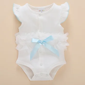Baby girl obleke 1. rojstni dan dekleta 0 3 6 9 12 mesecev newborn baby telo obleke brez rokavov za poletje čipke Til Ruffles BowCute