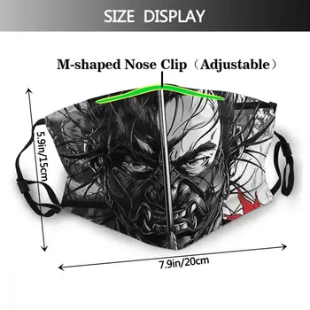 Strašen Obraz Adulte Obraza Mascarilla Duha od Tsushima Akcijski-pustolovščina Prah-dokazilo Usta Maske Z Filtri