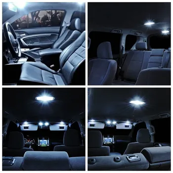 6pcs avto branje svetlobe bela LED T10&36MM Za Volkswagen CC Amarok Golf Clasico Hrošč Caddy Bora Crafter e-Golf, Passat