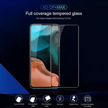 Za Xiaomi POCO F2 Pro Kaljeno Steklo NILLKIN XD CP+ MAX Ukrivljeno Zaščitno Screen Protector Stekla za Xiaomi PocoPhone F2 Pro
