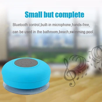 VEHHE Pitne Mini brezžična bluetooth nepremočljiva Prostoročno zvočnik za kopalnico, tuš,Preseči,iphone, android Zvočnik