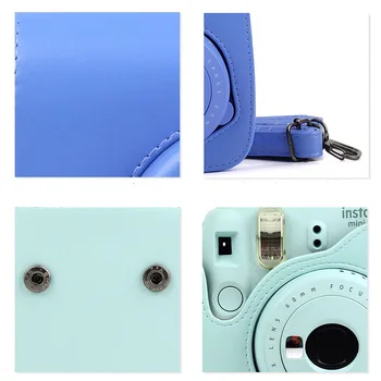 Izvajanje PU Usnje Vreča Primeru Zajema z Ramenski Trak Za Fujifilm Instax Mini 9 Mini 8 Mini 8+ Instant Film Foto Kamere