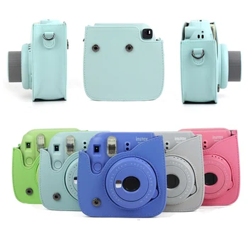 Izvajanje PU Usnje Vreča Primeru Zajema z Ramenski Trak Za Fujifilm Instax Mini 9 Mini 8 Mini 8+ Instant Film Foto Kamere