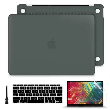 Novo Mat Polnoči Zeleno Barvo Laptop Primeru za Macbook Air 13 2018 2019 Pro Retina 13