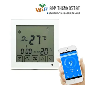 WiFi Termostat 2p 4p Centralna klimatska naprava Hlajenje Ogrevanje Smart za Fan Coil Enota sobni Temperaturi Krmilnik