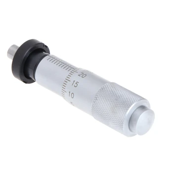 Visoka Kakovost Srebro Obseg 0-13mm Krog Iglo Vnesite Orodje za Ukrep Knurled Prilagoditev Gumb Mikrometer Glavo Merjenje