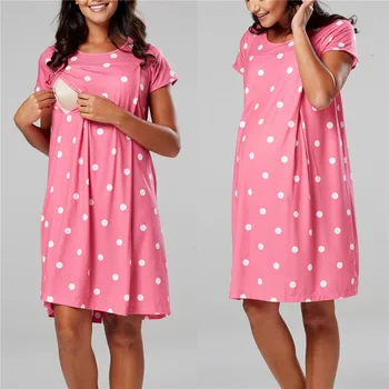 Porodniški Pižamo Nightgown Dojenje Obleko Porodu Zdravstvene Nege Pižamo Nosečnice More Za Dojenje Sleepwear