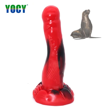 YOCY cuvy g-spot dildos massager ženske igrače silikonski vibrator realne živali pečat ponaredek penis butt plug adult sex igrača za pare