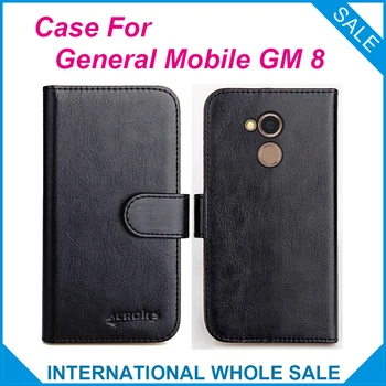 Original! General Mobile GM 8 Primeru ,6 Barv visokokakovostnega Usnja Izključno Ohišje Za mobilni Telefon Vrečko za Sledenje