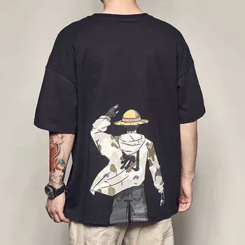 2020 Hip Hop Majica s kratkimi rokavi Moški Japonski Ukiyo E Mačka T-shirt Harajuku Ulične Tshirt Priložnostne Kratek Rokav Poletje Vrhovi Tee Japonskem Slogu