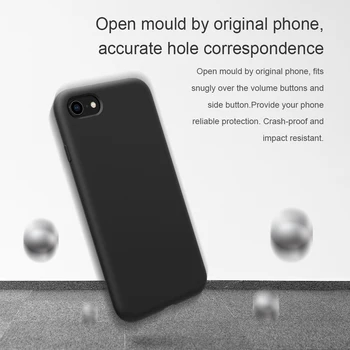 NILLKIN za iPhone SE 2020 Primeru Zajema Flex Čiste Tekoče Silikona Mehko Hrbtni Pokrovček Primeru za Apple iPhone 8 7 SE 2020