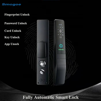 Smogoe Smart Biometrični čitalnik Prstnih Zaklepanje Full auto Smart Zaklepanje Vrat Home Security Vrata Elektronski Zakleni APP Omrežja Smart Lock