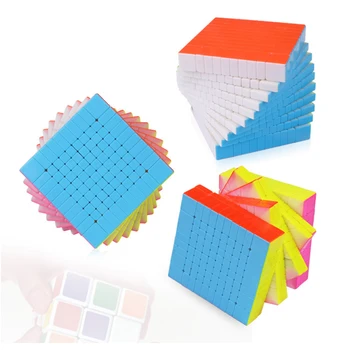 YUXIN Huanglong Professtional 10*10*10 Stickerless Magic Cube Hitrost Puzzle 10x10 Kocka Izobraževalne Igrače, Darila 105mm