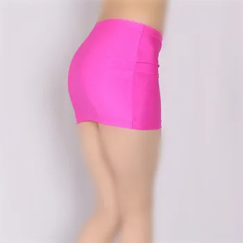 Satiny Elastična Svinčnik Krila Clubwear Visoko Pasu Paket Hip Vroče Seksi Mini Krilo Rose Pink Kawaii Babydoll Jupe Femme Ulične