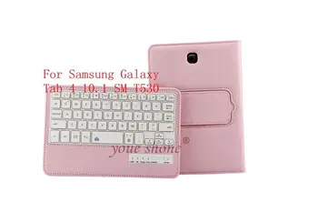 Luksuzni Tablični Primeru Za Samsung Galaxy Tab 4 10.1 SM T530/T531/T535 Kritje Funda Snemljivo Tipkovnico Bluetooth, Usnje Stojalo