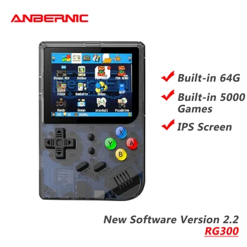 ANBERNIC RG300 NOVA Različica PROGRAMSKE opreme 2.2 Retro Igre, predvajalnik Video igre, TV 5000 IGRE Vgrajen 64 G Prenosne KONZOLE je Posnemovalnik Darilo
