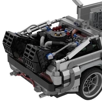 MOC-42632 Model Avtomobila Igrača Delorean Za Filma Nazaj V Prihodnost Del Kovinske Zlitine Igrača Avto Za Otroke Fant Darilo