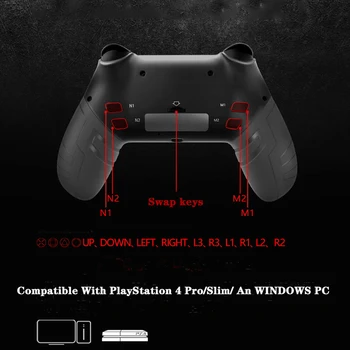 Elite Edition Brezžična tehnologija Bluetooth Controller Gumb Programabilni Igra Palčko Za PS4 PlayStation 4 Pro/Slim/PC Blazinice
