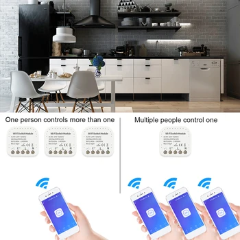MINI Wifi Smart Luči Stikalo 2 Način Diy Breaker Modul eWeLink APP Daljinski upravljalnik, ki je Združljiv Z Alexa Google Domov/Gnezdo IFTTT