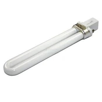 20PCS / Veliko UV Žarnica 9W Žarnice Cev 365nm U-Obliko Led Zamenjava Gel, Pralni Nail Art Zdravljenju Žarnice Bele Barve