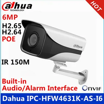 Dahua IPC-HFW4631K-KOT-I6 6Mp ip kamera vgrajena reža za Kartico SD in Avdio & Alarm vmesnik IP67 IR150M poe pištolo fotoaparat z nosilcem