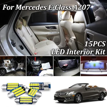 15X LED notranje luči Komplet Za Mercedes E razreda A207 Zamenljivih Cabriolet E220 E250 E260 E300 E320 E350 E400 E500 E550 (10-16)