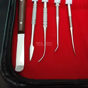 Dental Lab Opreme Vosek Carving Orodja Nastavite Kirurški Zobozdravnik Kiparstvo Nož Instrumente Škatle Za Orodje