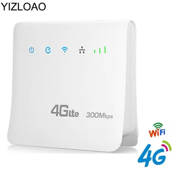 YIZLOAO 4G LTE CPE Wifi Usmerjevalnik FDD TDD Širokopasovnih 300Mbps Mobilna Točka, Usmerjevalnik Brezžični Modem s kartico SIM v Režo RJ45 LAN Vmesnik