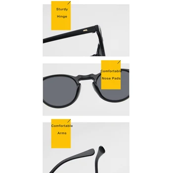 Mala Okrogla sončna Očala Moških UV400 blagovno Znamko Design Letnik Pregleden Ženska sončna očala Ženske Oculos Poletje modni Odtenki