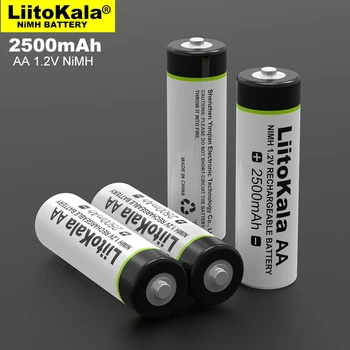10pcs Original Liitokala AA 1,2 V 2500mAh baterije za polnjenje Ni-MH aa za Temperaturo pištolo oddaljen nadzor miške, igrača baterije