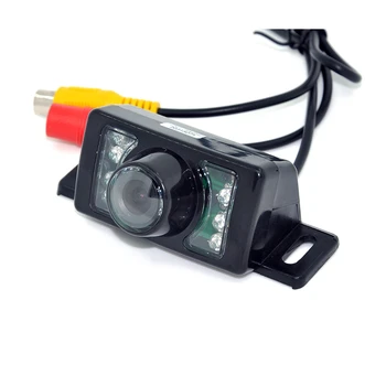 7LED noč Avto CCD Pogled od Zadaj Kamero S 4,3-palčni Barvni LCD-Avto Video Zložljiv Zaslon Fotoaparat Samodejno Parkiranje Pomoč