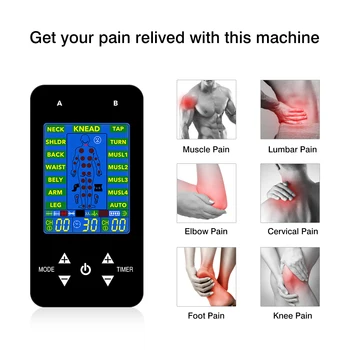 Deset Pralni 15 Načini Električni Telo Impulz Massager Digitalni Terapija Pralni EMS Mišični Stimulator z Elektrodami Blazinice za Tens Enota
