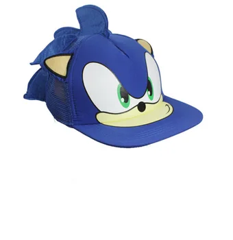 Anime klobuk igro Sonic Hedgehog cosplay modra Erinaceinae klobuk Jež klobuk Odraslih Unisex Sonic Ekipa pribor Sonic klobuk