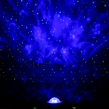 Barvita LED Stary Nebo Projektor Glasbe Bluetooth Predvajalnik Star Obračanje Oblak, Noč Svetlobe Otroci Darila Božič Spalnica Lučka