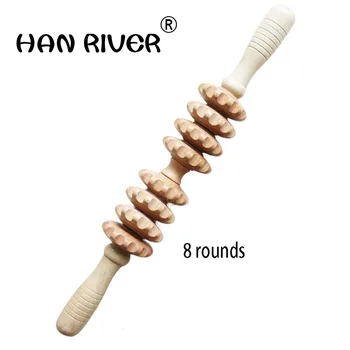Drugi krog treh žogo meridian tankega gred palico celotno masažo telesa palico rolling masažo hrbta pritoževali pasu vratu lesene noge
