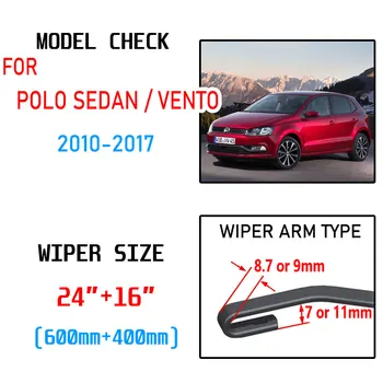 Za Volkswagen VW POLO 6R 6C 2010 2011 2012 2013 2016 2017 2018 MK5 Dodatki Avto Spredaj Metlice Brisalcev vetrobranskega stekla