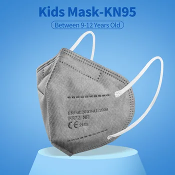 Siva Mascarillas Otroci FFP2 obrazne maske KN95 filter za masko 5 plast Respirator Maske za enkratno uporabo Zaščitna Maska masko tapabocas