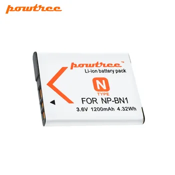 Powtree 1200mAh NP-BN1 NP BN1 NPBN1 baterija Za SONY DSC WX220 WX150 DSC-W380 W390 DSC-W320 W630 Baterijo Fotoaparata