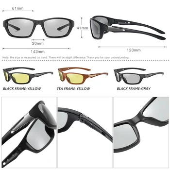 LIOUMO Photochromic sončna Očala Moških Polarizirana Prostem Športne Vožnje Očala Moški Dan Nočno Vizijo Očala UV400 lentes de sol