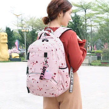 Fengdong otroci nepremočljiva šolski nahrbtnik za dekleta šolske torbe srčkan ballon tiskanje laptop nahrbtnik otroke, nahrbtniki šolska torba