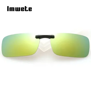 Imwete Očala Polarizirana sončna Očala Za Moške Posnetek Na Kratkovidnost Nočno Vizijo Očala Leče Anti-UVA UVB Očala Flip Up Očala