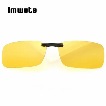 Imwete Očala Polarizirana sončna Očala Za Moške Posnetek Na Kratkovidnost Nočno Vizijo Očala Leče Anti-UVA UVB Očala Flip Up Očala