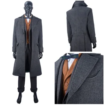 Fantastično Zveri kaznivih Dejanj, Grindelwald Newt Scamander Cosplay Kostum Obleko